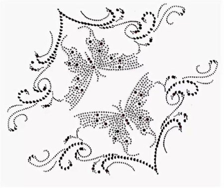 Точечная роспись трафареты