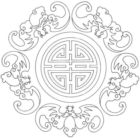 Орнамент Бурятский трафарет