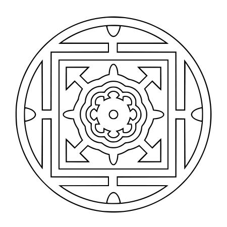 Бурятский орнамент для раскрашивания
