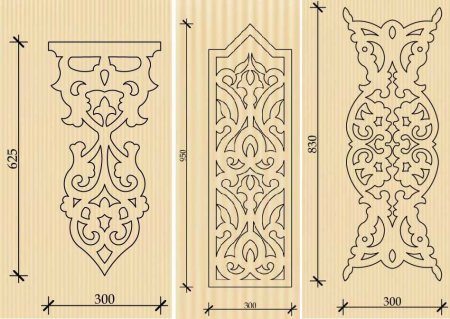 Узоры для прорезной резьбы по дереву