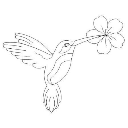 Трафарет птички для броши
