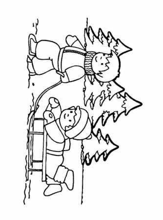 Новогодняя раскраска