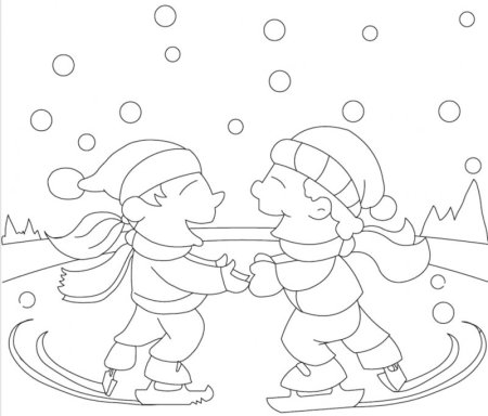 Зимние раскраски для детей