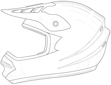 Шлем раскраска