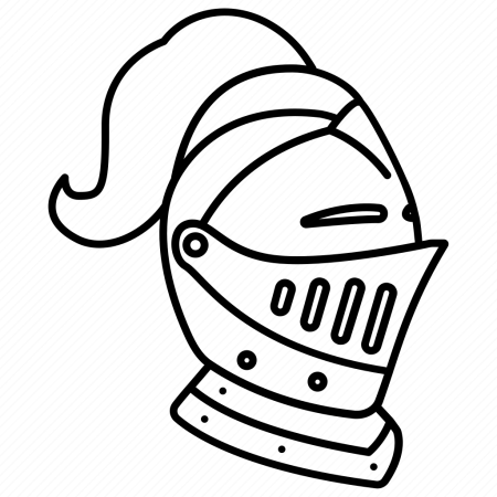 Рыцарский шлем нарисовать