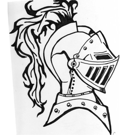 Рыцарский шлем тату