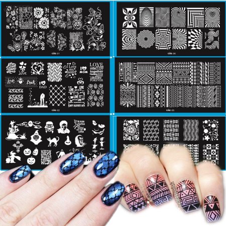 Трафареты для ногтей на гель лак