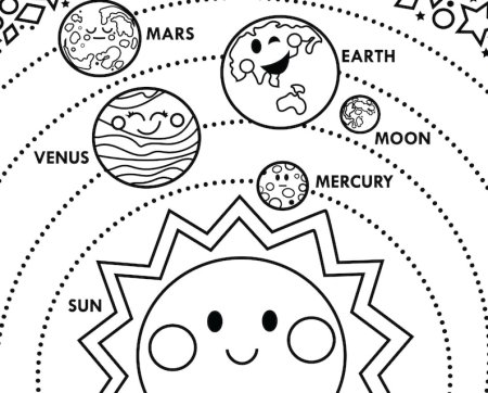 Разукрашка планеты солнечной системы
