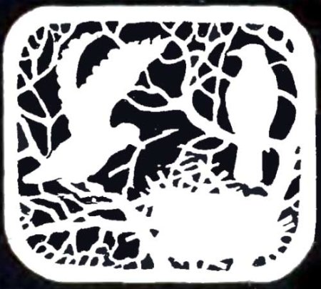 Прорезная береста трафареты