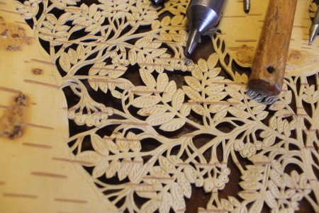 Узоры для резьбы по бересте