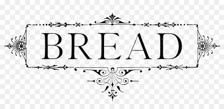 Надпись хлеб для декупажа
