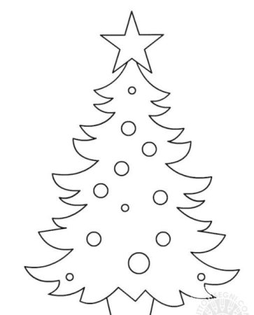 Елочка раскраска