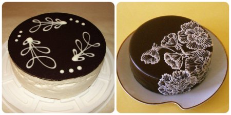 Узоры на торте