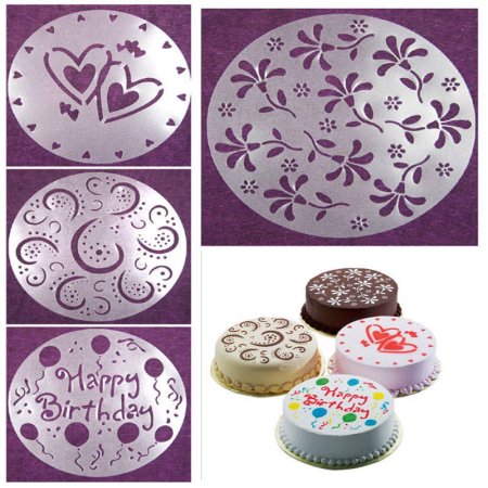 Трафареты для декора торта