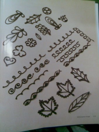 Узоры из шоколада