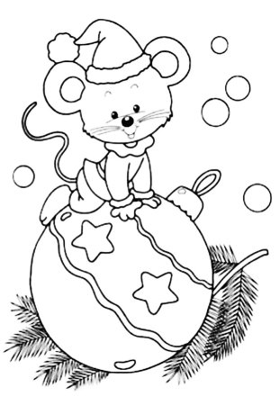Раскраски новогодние для детей