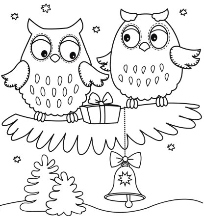 Новогодняя раскраска