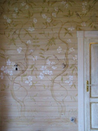 Роспись стен по Вагонке