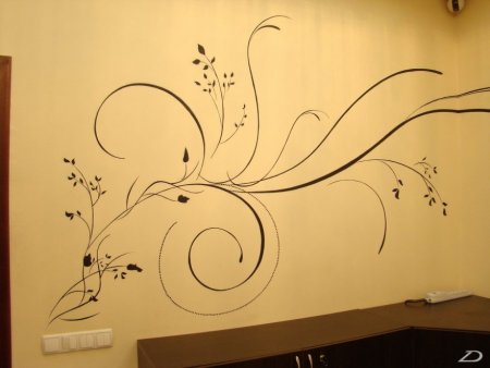Легкий узор роспись стен