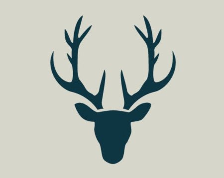 Оленьи рога контур