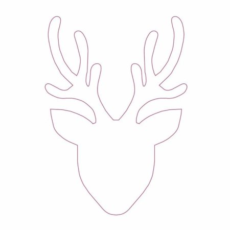 Шаблон оленя