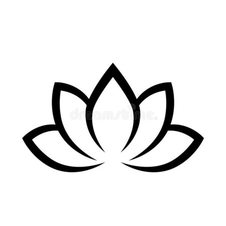 Схематичное изображение лотоса