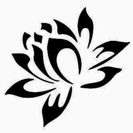 Тату Лотос трайбл