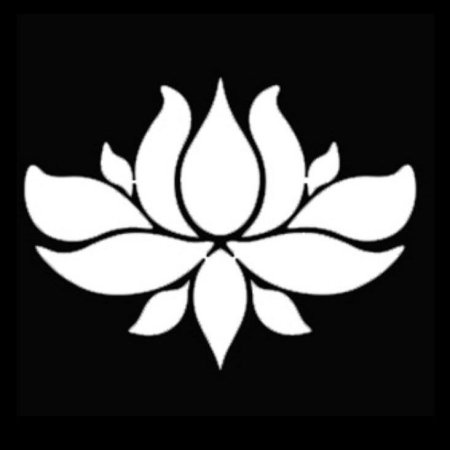 Лотос трафарет цветка