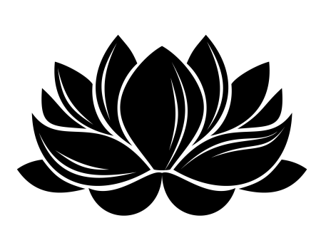 Лотос трафарет