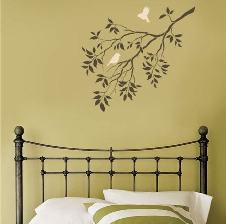 Трафареты для спальни на стену