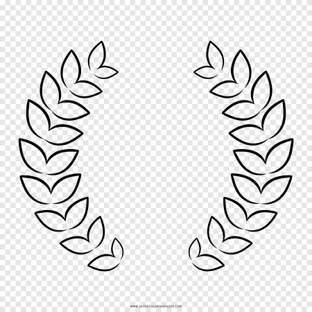 Трафарет лаврового венка