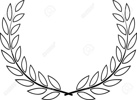 Трафарет лаврового венка