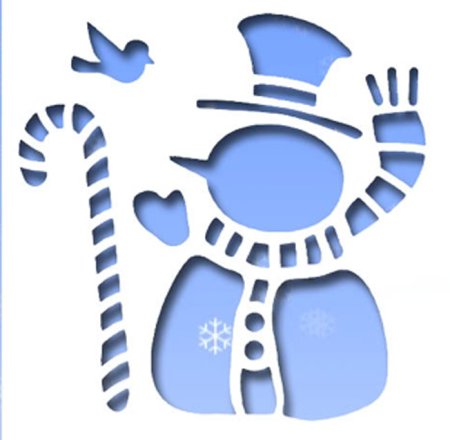 Трафареты для рисования на окнах