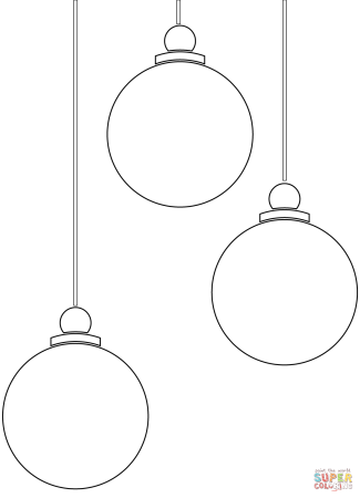 Новогодние шары контур