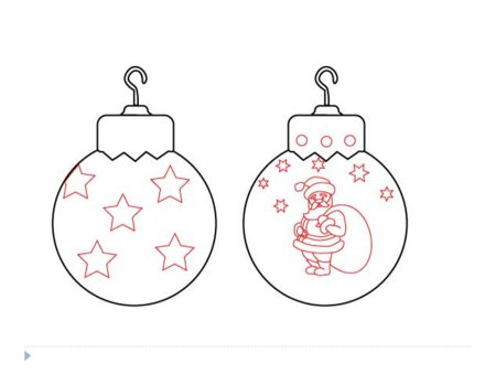 Новогодний шар контур