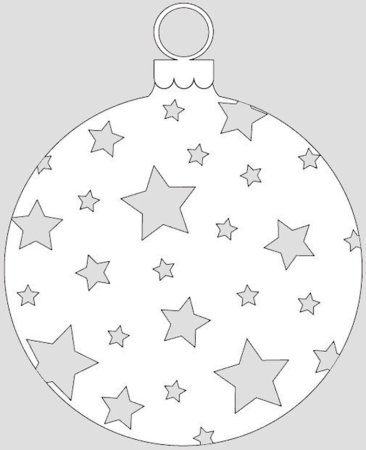 Новогодние шары раскраска