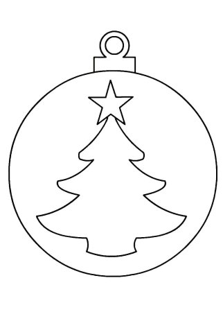 Елочные шары раскраски для детей