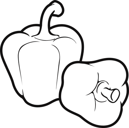 Трафареты овощей и фруктов