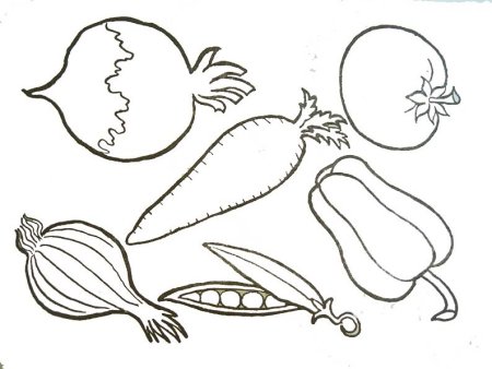 Огурец раскраска для детей