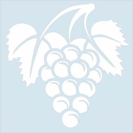 Гроздь винограда трафарет