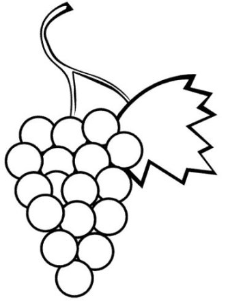 Виноград трафарет для вырезания