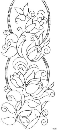 Цветочные орнаменты и узоры для росписи