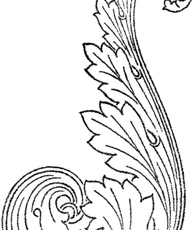 Трафареты листиков для джутовой филиграни