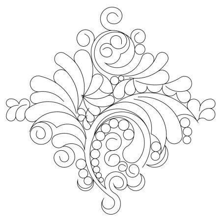 Орнаменты для джутовой филиграни