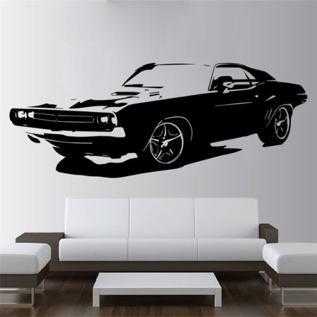 Наклейка на стену автомобиль