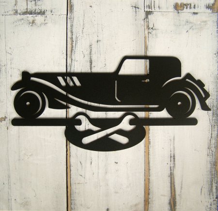 Трафарет в гараж на стену