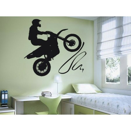 Трафарет мотоцикла на стену
