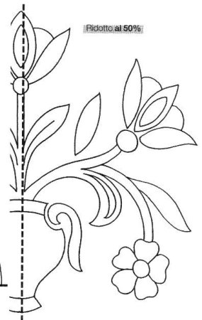 Схема аппликация растительные мотивы