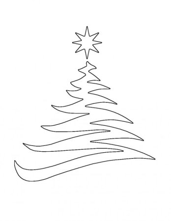 Трафарет "елка"