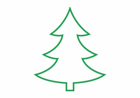 Раскраска елка Новогодняя